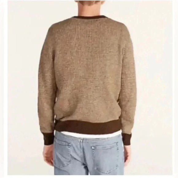 Rugged merino wool bird's-eye tipped sweater boys small - Picture 4 of 10